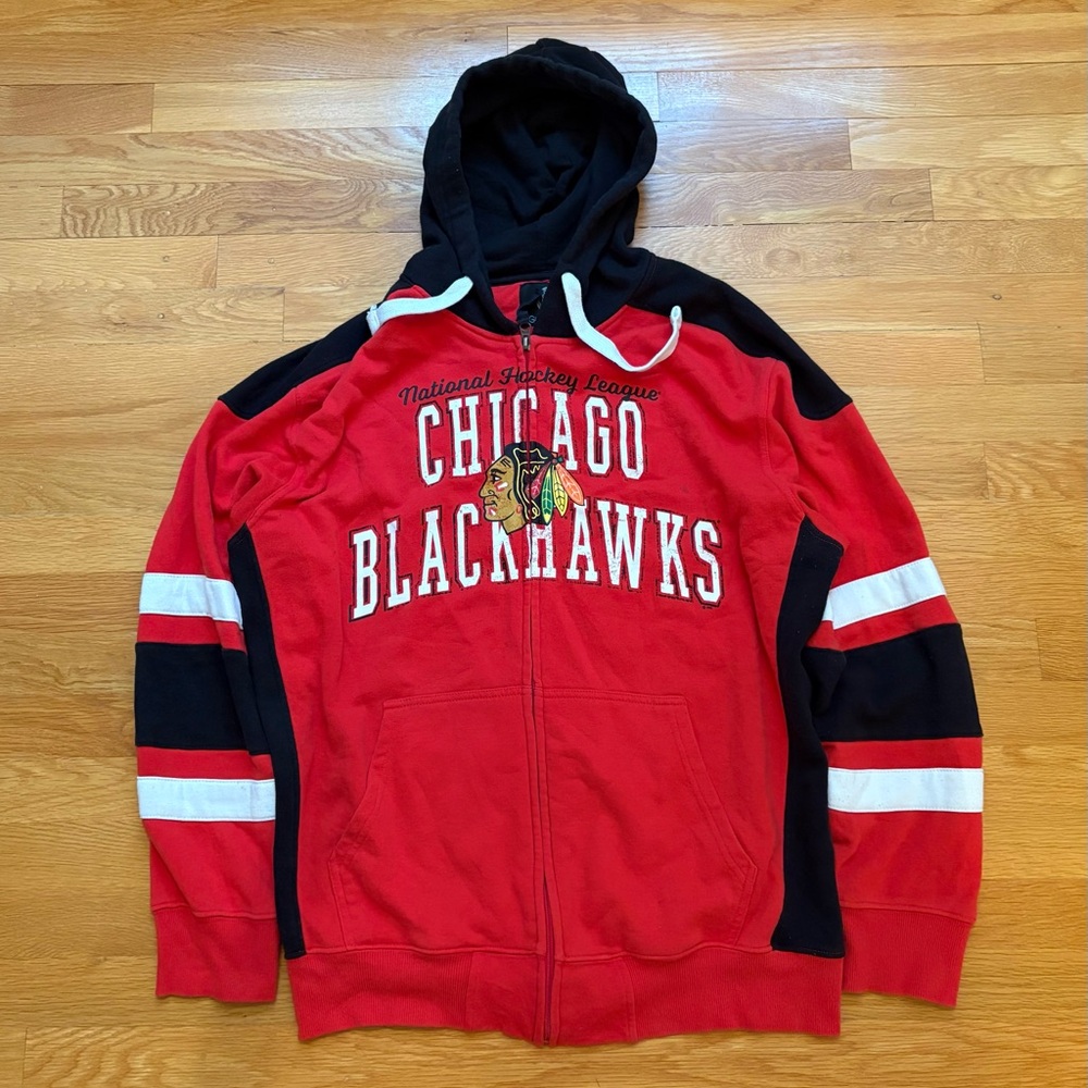 Y2K Chicago Blackhawks Zip Up Jacket